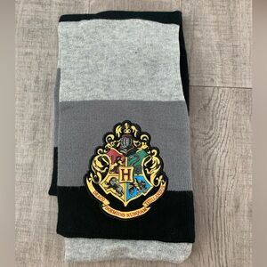 Hogwarts Crest Striped Scarf Harry Potter